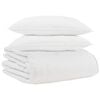 vidaXL Winterbettdecke mit Kissen 3 pcs Wei&szlig; Daunenfeder