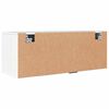 vidaXL Wand-Schuhschrank Hochglanz-Weiß 100x35x38 cm Holzwerkstoff
