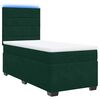 vidaXL Boxspringbett mit Matratze Dunkelgr&uuml;n 80x200 cm Samt