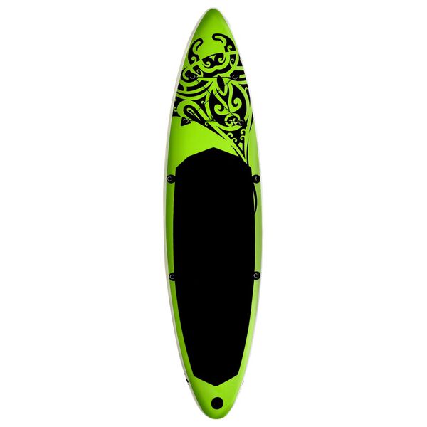 vidaXL SUP-Board-Set Aufblasbar 366x76x15 cm Grün