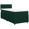 vidaXL Boxspringbett mit Matratze Dunkelgr&uuml;n 80x200 cm Samt