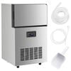 vidaXL Eisw&uuml;rfelmaschine Silbern 45 kg / 24 h