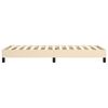 vidaXL Boxspringbettgestell Creme 100x200 cm Stoff
