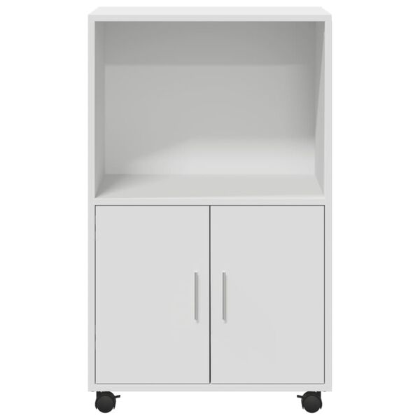 vidaXL Rollschrank Wei&szlig; 55x40x91 cm Holzwerkstoff