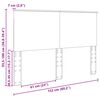 vidaXL Kopfteil Graues Sonoma 150 cm Holzwerkstoff