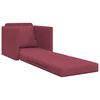 vidaXL Bodensofa mit Schlaffunktion Weinrot 112x174x55 cm Stoff