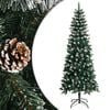 vidaXL K&uuml;nstlicher Weihnachtsbaum mit St&auml;nder Gr&uuml;n 210 cm PVC