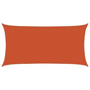 vidaXL Sonnensegel Orange 2 x 6 m HDPE