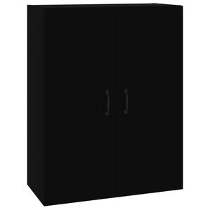 vidaXL H&auml;ngeschrank Schwarz 69,5x32,5x90 cm