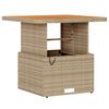 vidaXL Garten Essgruppe Beige Poly Rattan