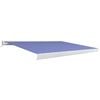vidaXL Kassettenmarkise mit Motor 400x300 cm Blau und Wei&szlig;