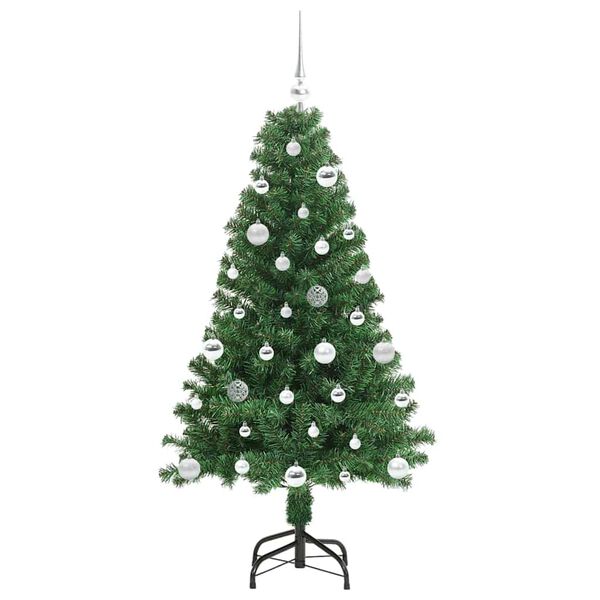 vidaXL K&uuml;nstlicher Weihnachtsbaum mit 150 LEDs mit St&auml;nder Gr&uuml;n 150 cm