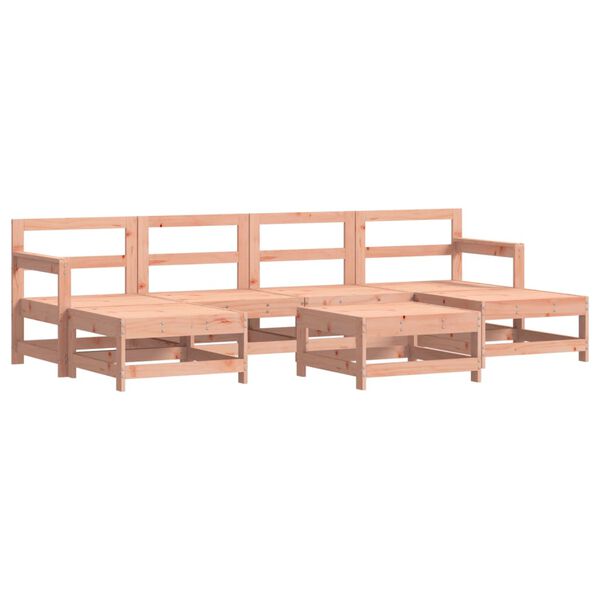 vidaXL 7-tlg. Garten-Lounge-Set Massivholz Douglasie