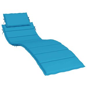 vidaXL Sonnenliegen-Auflage Blau 186x58x4 cm Oxford-Gewebe