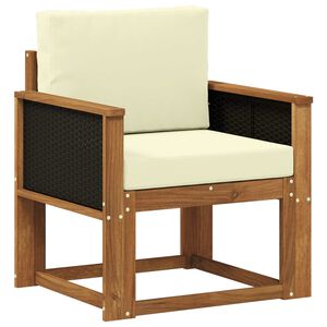 vidaXL Outdoor Mittelsofa Massivholz Akazie Natur