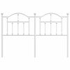 vidaXL Kopfteil Metall Wei&szlig; 150 cm