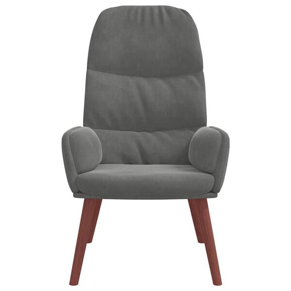 vidaXL Relaxsessel Dunkelgrau Samt