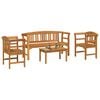vidaXL Gartenrosen-Lounge-Set 4 pcs Natur Massivholz Akazie