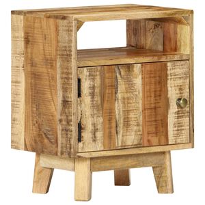 vidaXL Nachttisch 40x30x50 cm Raues Mangoholz