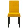 vidaXL Esszimmerst&uuml;hle 2 Stk. Gelb Samt