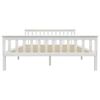 vidaXL Massivholzbett Weiß Kiefer 160x200 cm