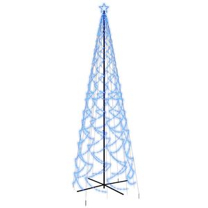 vidaXL LED-Weihnachtsbaum Kegelform Blau 1400 LEDs 160x500 cm