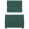 vidaXL Boxspringbett mit Matratze Dunkelgr&uuml;n 80x200 cm Samt