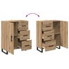 vidaXL Highboard mit Schubladen 2 pcs Artisan-Eiche 69,5 x 34 x 180 cm