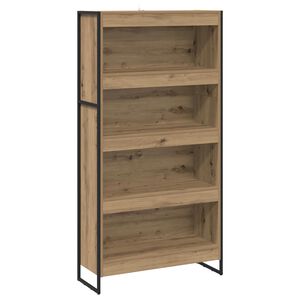vidaXL B&uuml;cherregal 80 x 30 x 155 cm Holzwerkstoff Kunsthandwerk Eiche