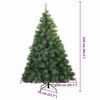 vidaXL K&uuml;nstlicher Weihnachtsbaum mit 300 LEDs Gr&uuml;n 240 cm PE und PVC