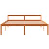 vidaXL Seniorenbett Wachsbraun 150x200 cm Massivholz Kiefer
