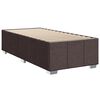 vidaXL Boxspringbett mit Matratze Dunkelbraun 90x190 cm Stoff
