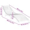 vidaXL Sonnenliege Braun 198 x 55 x 58,5 cm Massivholz Teak