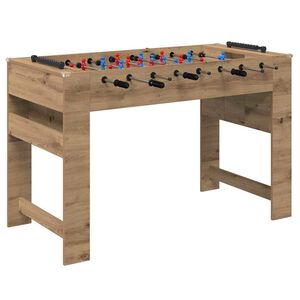 vidaXL Tischfu&szlig;balltisch Artisan-Eiche 125 x 60,5 x 80 cm