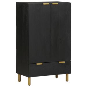 vidaXL Highboard Schwarz 60x33x100 cm Holzwerkstoff