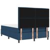 vidaXL Boxspringbett mit Matratze mit LED Blau 140 x 190 cm Stoff