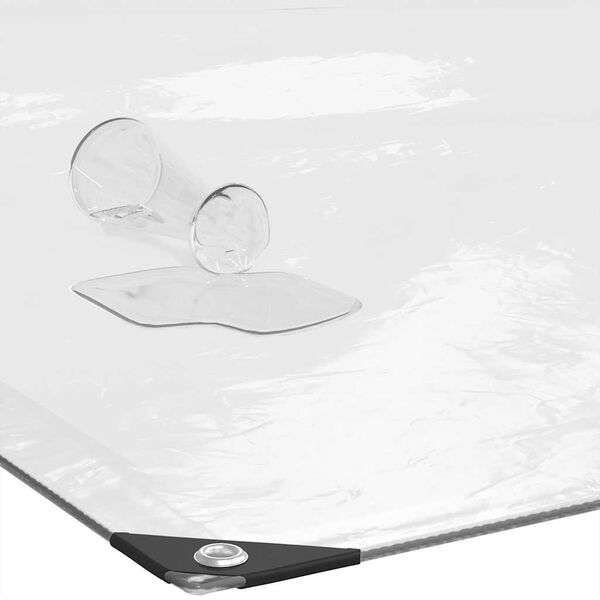 vidaXL Transparente Plane mit &Ouml;sen 6x10 m Polyethylen