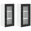 vidaXL Geschirrsp&uuml;lerfront Kalmar 2 pcs Schwarz 40 x 31 x 80 cm