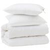 vidaXL Bettdecken Set 3 pcs Wei&szlig; Mikrofaser und Daunenfedern