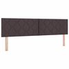 vidaXL Boxspringbett mit Matratze Dunkelbraun 180 x 200 cm Stoff