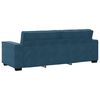 vidaXL 3-Sitzer-Sofa Blau 220x78x84 cm Samt