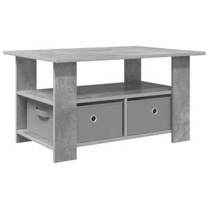 vidaXL Couchtisch Beton Grau 77 x 55 x 42 cm Holzwerkstoff