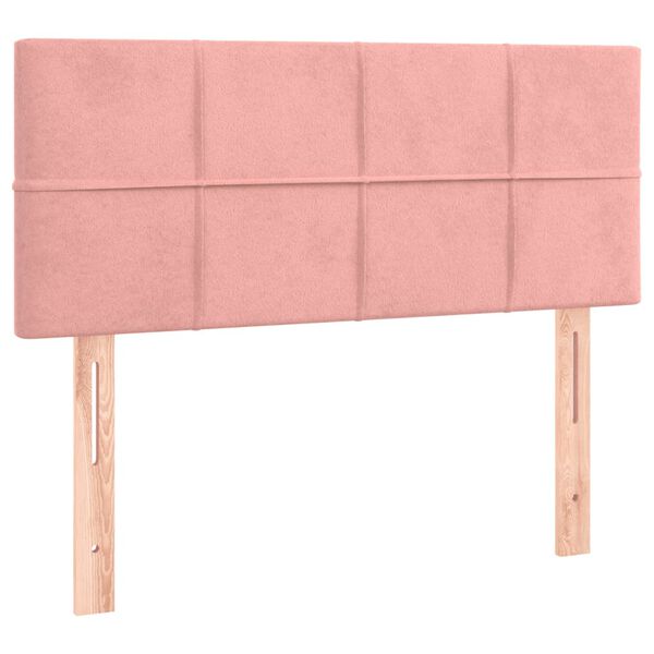 vidaXL Kopfteil Rosa 90x5x78/88 cm Samt