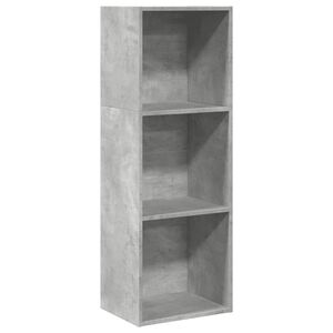 vidaXL B&uuml;cherregal Betongrau 40x30x114 cm Holzwerkstoff