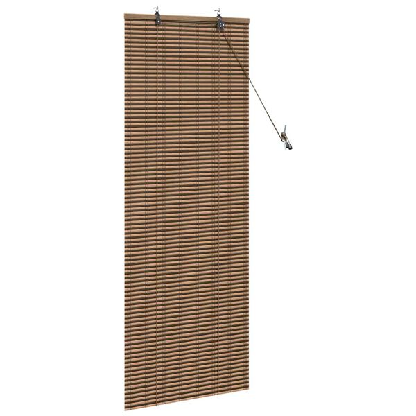 vidaXL Rollo mit Vorh&auml;ngen Braun 60 x 160 cm Bambus