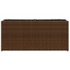 vidaXL Hochbeet mit 2 F&auml;chern Braun 90x20x40 cm Poly Rattan