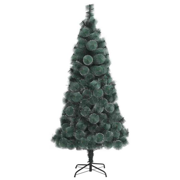 vidaXL K&uuml;nstlicher vorbeleuchteter Weihnachtsbaum mit Kugelset 180 cm