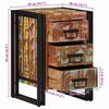 vidaXL Nachttisch Mehrfarbig 40 x 35 x 50 cm Massives Altholz