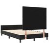 vidaXL Boxspringbett mit Kopfteil Schwarz 120 x 190 cm Samt