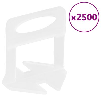 vidaXL Fliesen-Nivelliersystem 500 Keile 2500 Clips 1 mm